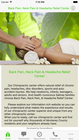 Back Pain, Neck Pain & Headache Relief C