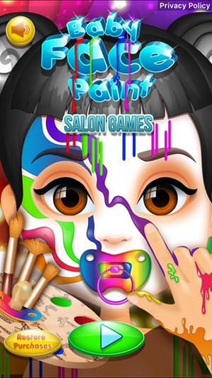 Baby Face Paint Salon Games