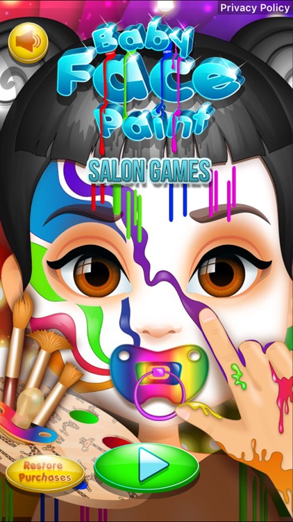Baby Face Paint Salon Games