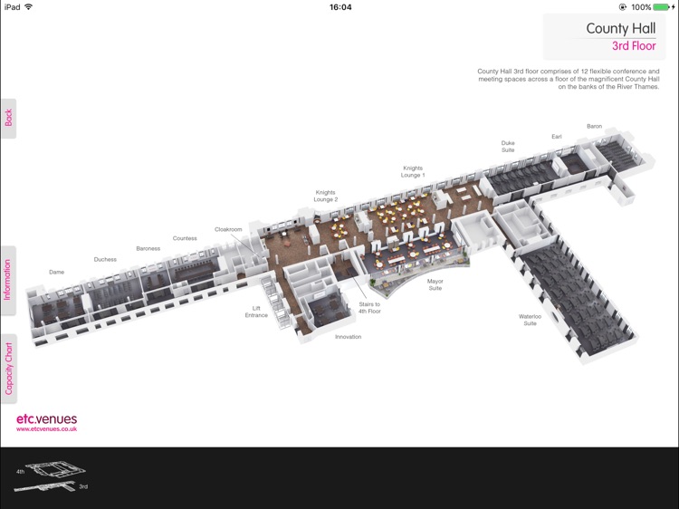 County Hall 3D Floor Plans