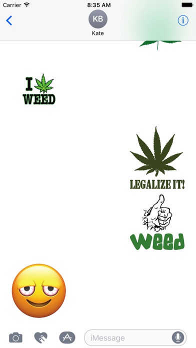 How to cancel & delete Marijuana Weed Emoji Sticker Pack from iphone & ipad 1