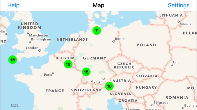 Radiation Map Tracker displays worldwide radiation