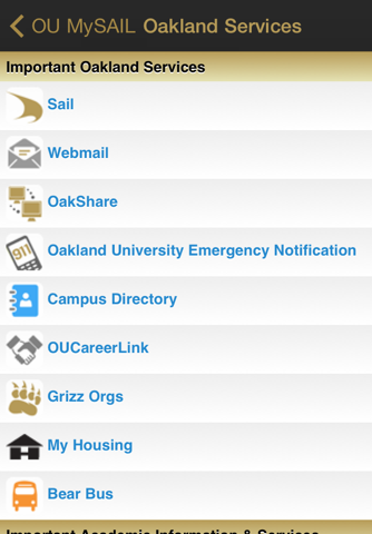 OU MySAIL - Oakland University screenshot 2