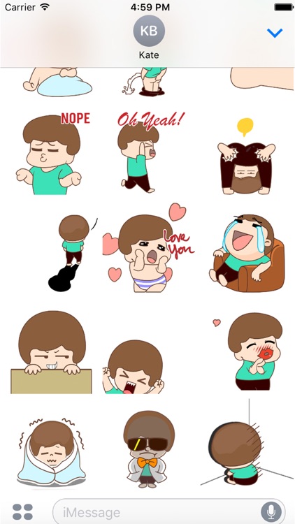 Swaying Pan - Cute ANIMATED Stickers Time