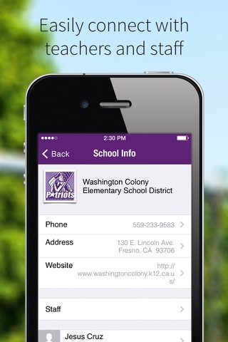 Washington Colony Elementary screenshot 2