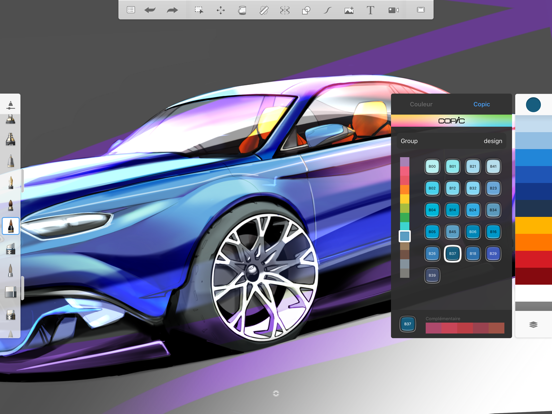 Screenshots of Autodesk SketchBook for iPad