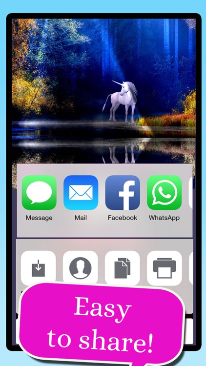 Unicorn Wallpaper Maker – Add your own text!