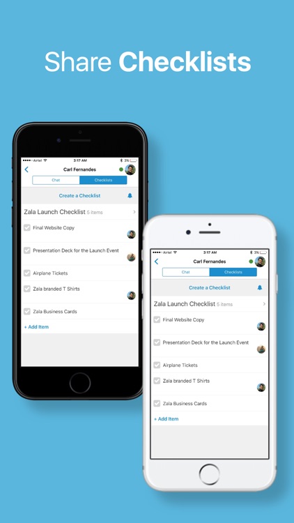 Zala: Chat & Share Checklists, ToDos, Tasks