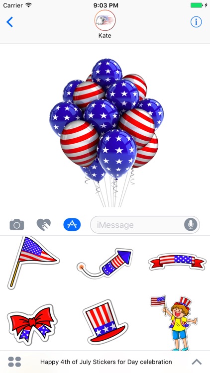 Happy 4th of July Stickers for Day celebration!