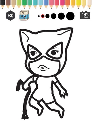 Coloring For Kids Games Catwoman Version screenshot 2