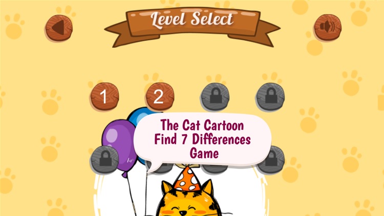 The Cat Cartoon Find 7 Differences Game