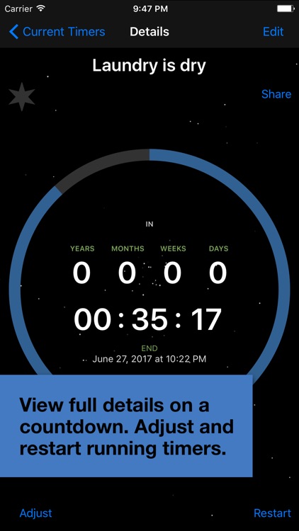 Cosmos Countdown Timer