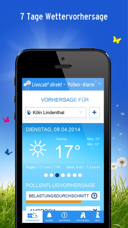 Livocab® direkt Pollen-Alarm-App screenshot-4