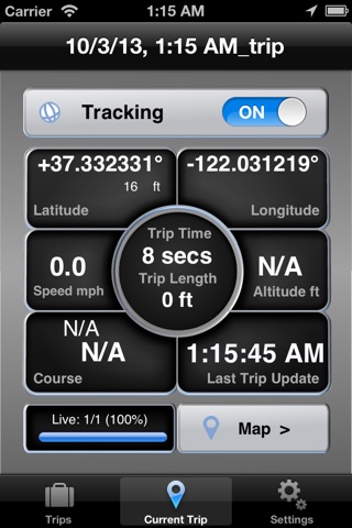LogGPS Vehicle Tracking App screenshot 2