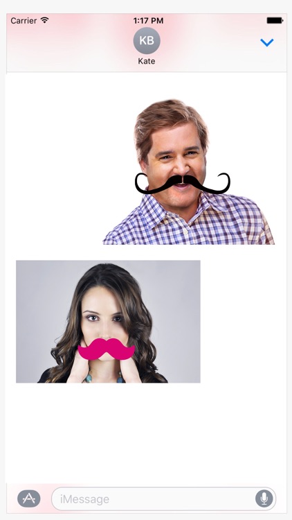 Mustache Party Stickers