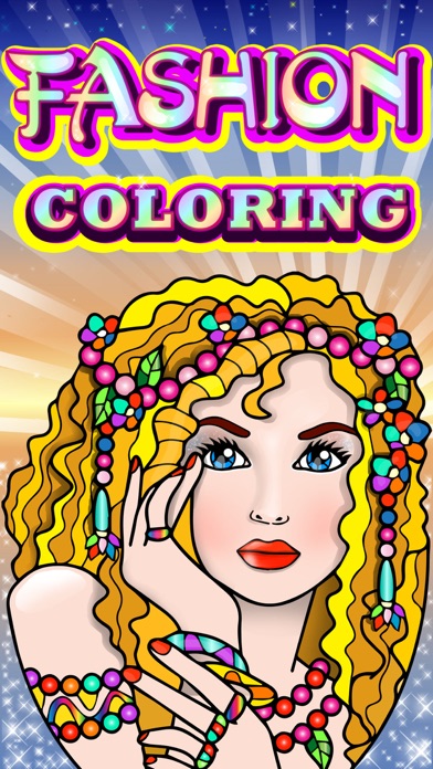 How to cancel & delete Fashion Coloring Books for Adults with Girls Games from iphone & ipad 1