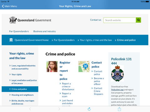 Policelink for iPad screenshot 3