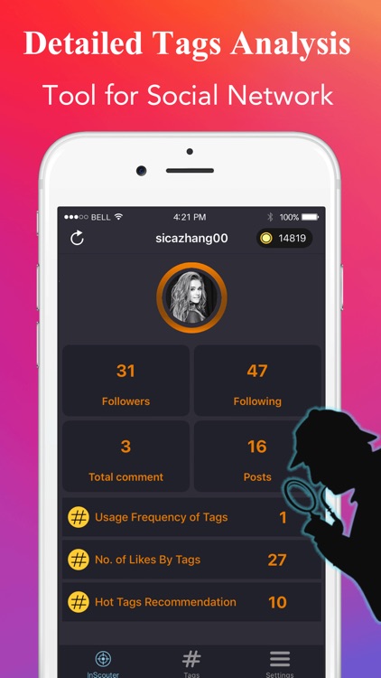 InScouter - Get More Tags Tracker for 5000 Likes