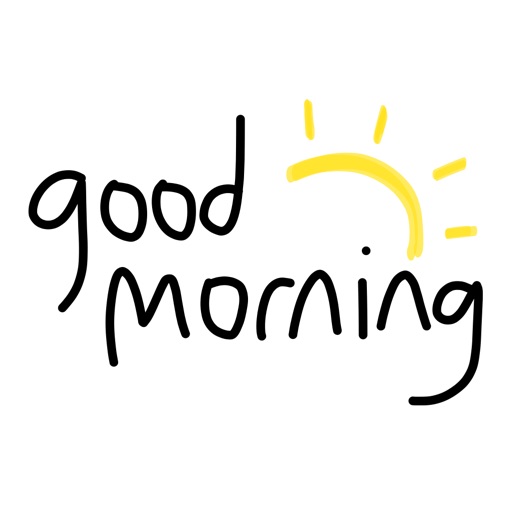 Good Morning sticker - emoji stickers for iMessage by Cameron Ewart