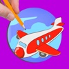 Airplane Drawing Games Coloring Book