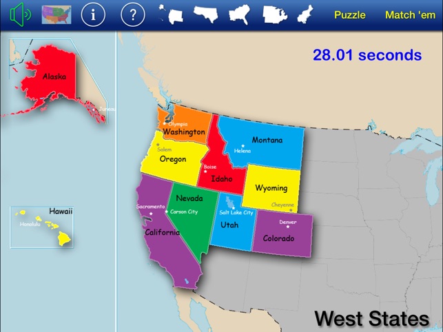 US States and Capitals Puzzle(圖3)-速報App