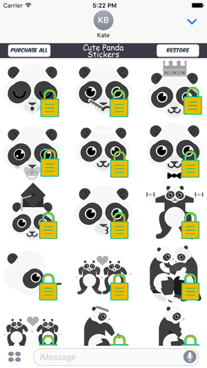 Cute Panda Emoji Stickers(圖3)-速報App