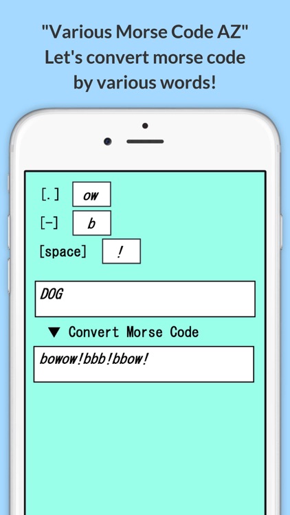 Various Morse Code AZ