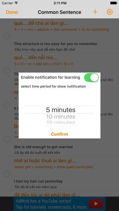 How to cancel & delete 84 Cấu Trúc Câu Thông Dụng from iphone & ipad 4