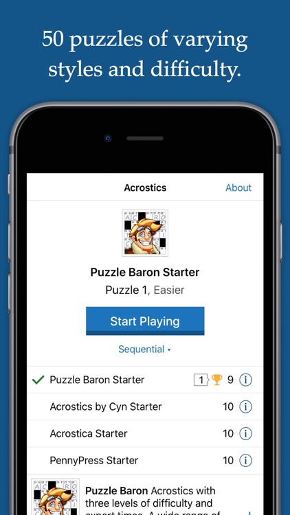Acrostic Word Puzzles