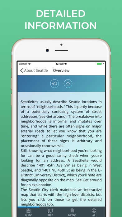 Seattle Travel Guide with Offline Street Map screenshot 4