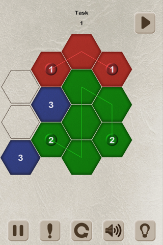 Color Lines. Hexagon screenshot 3