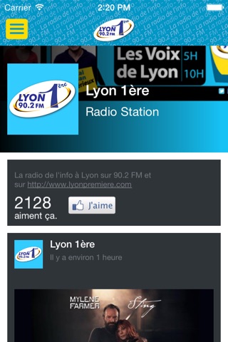 Lyon 1ère 90.2 screenshot 4