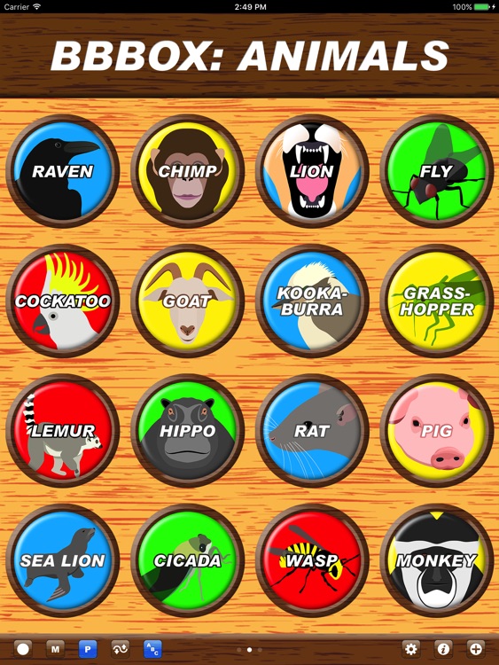 Big Button Box Animals HD - sound effects & sounds