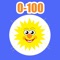 Free learning counting 0-100 numbers for kids with flashcards, puzzle and writing game