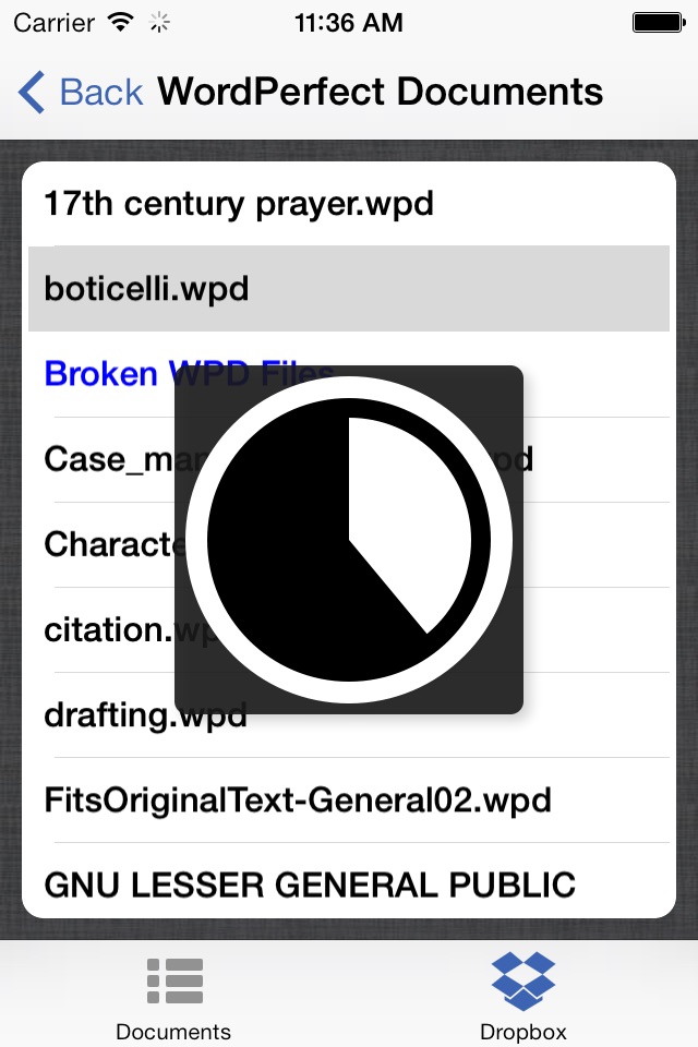 WordPerfect Viewer for iPhone screenshot 4
