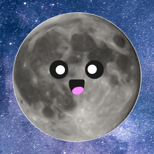 Full Moon Spinning Sticker for iOS & Android