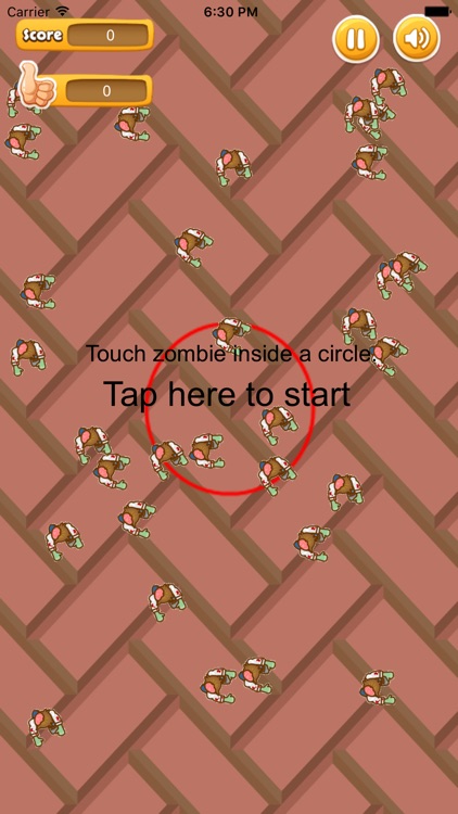 Touch Zombies In Circle