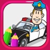 Education Drawing Games Police Coloring