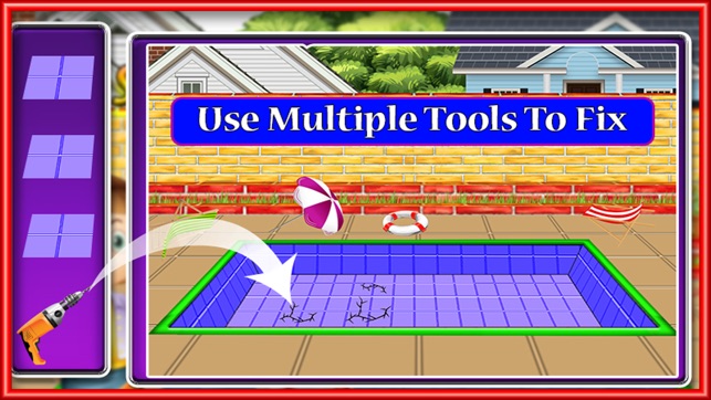 艾瑪家庭游泳池：維修和清理遊戲(圖4)-速報App