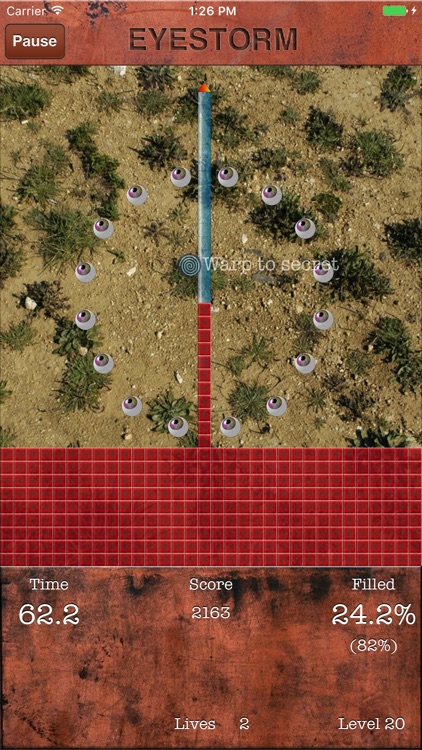 Eyestorm (Jezzball clone)