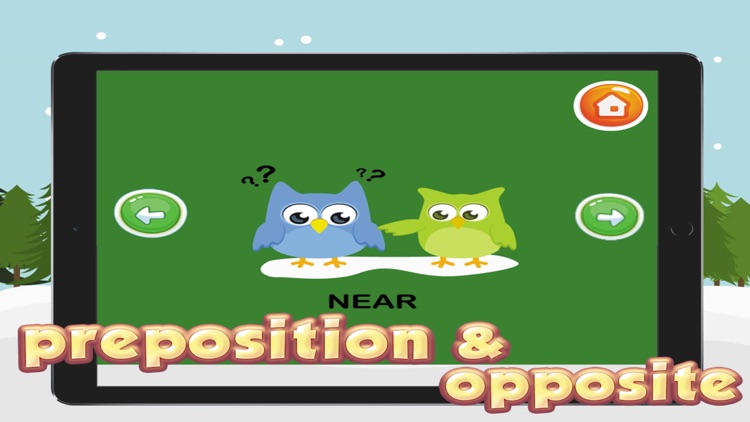 Preposition & Opposite Words Vocabulary For Kids