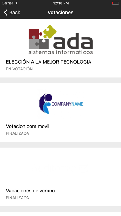 Elecciones online screenshot 2
