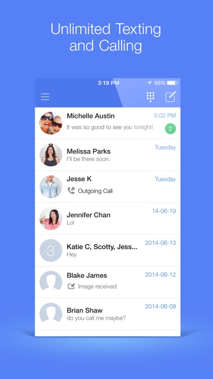 TextNow - Unlimited Text + Calls screenshot-0