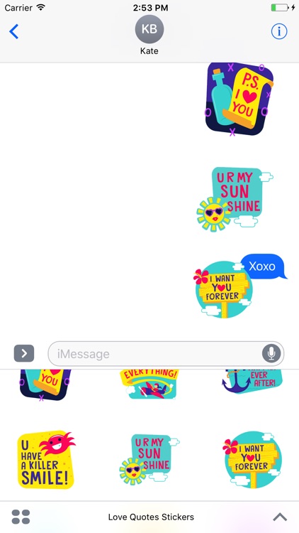 Love-Quotes Stickers screenshot-4
