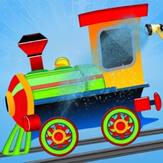 Activities of Train Engine Wash : Toddler Train Sim