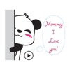 Animated Panda Happy Mother's Day Sticker