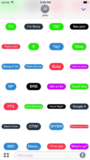 Colorful Words - daily text bubbles stickers(圖4)-速報App