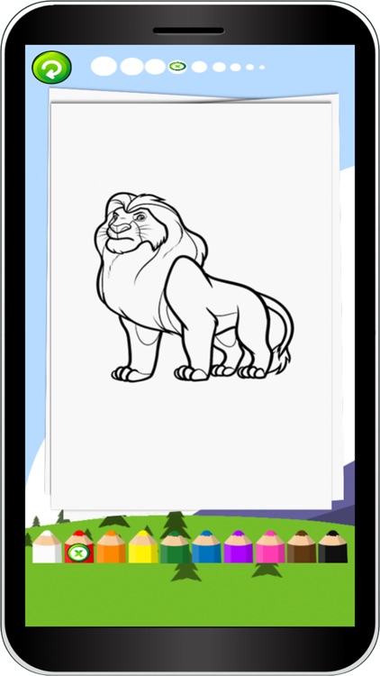 Fantastic Animal Forest Zoo Colouring Page Game