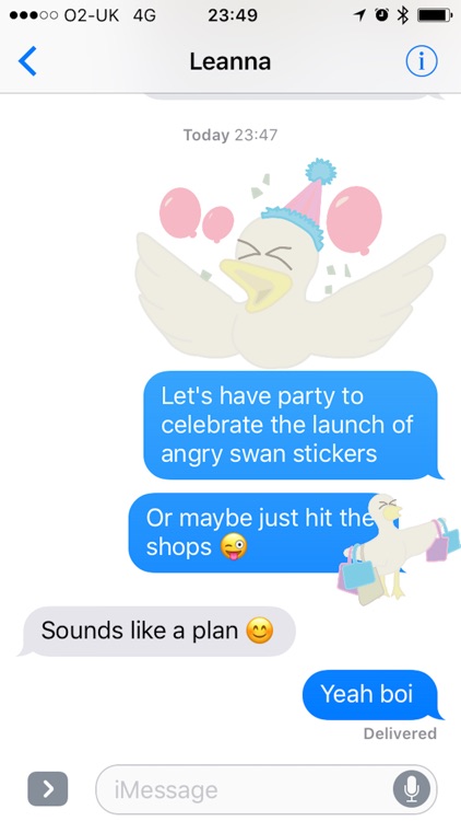 Angry Swan Stickers