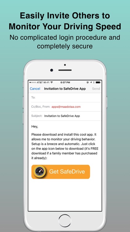 SafeDrive: Monitor speed of your teen driver